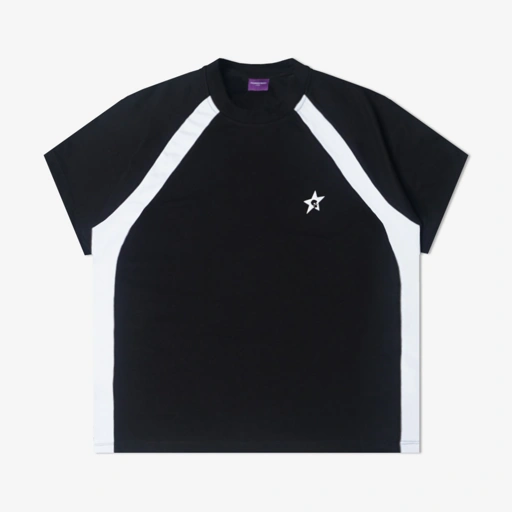 Image of BORDERLINE FITTED TEE BLACK