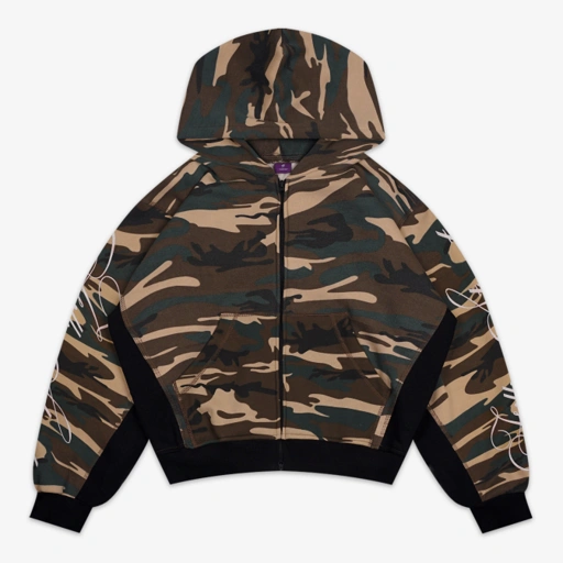 STEAT ZIP HOODIE CAMO