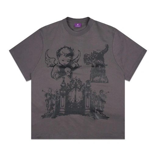 Image of CATHEDRAL TEE DARK GREY