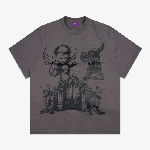 Image of CATHEDRAL TEE DARK GREY