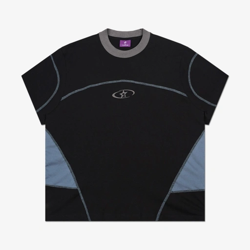 Image of CURVETEE FITTED TEE BLACK