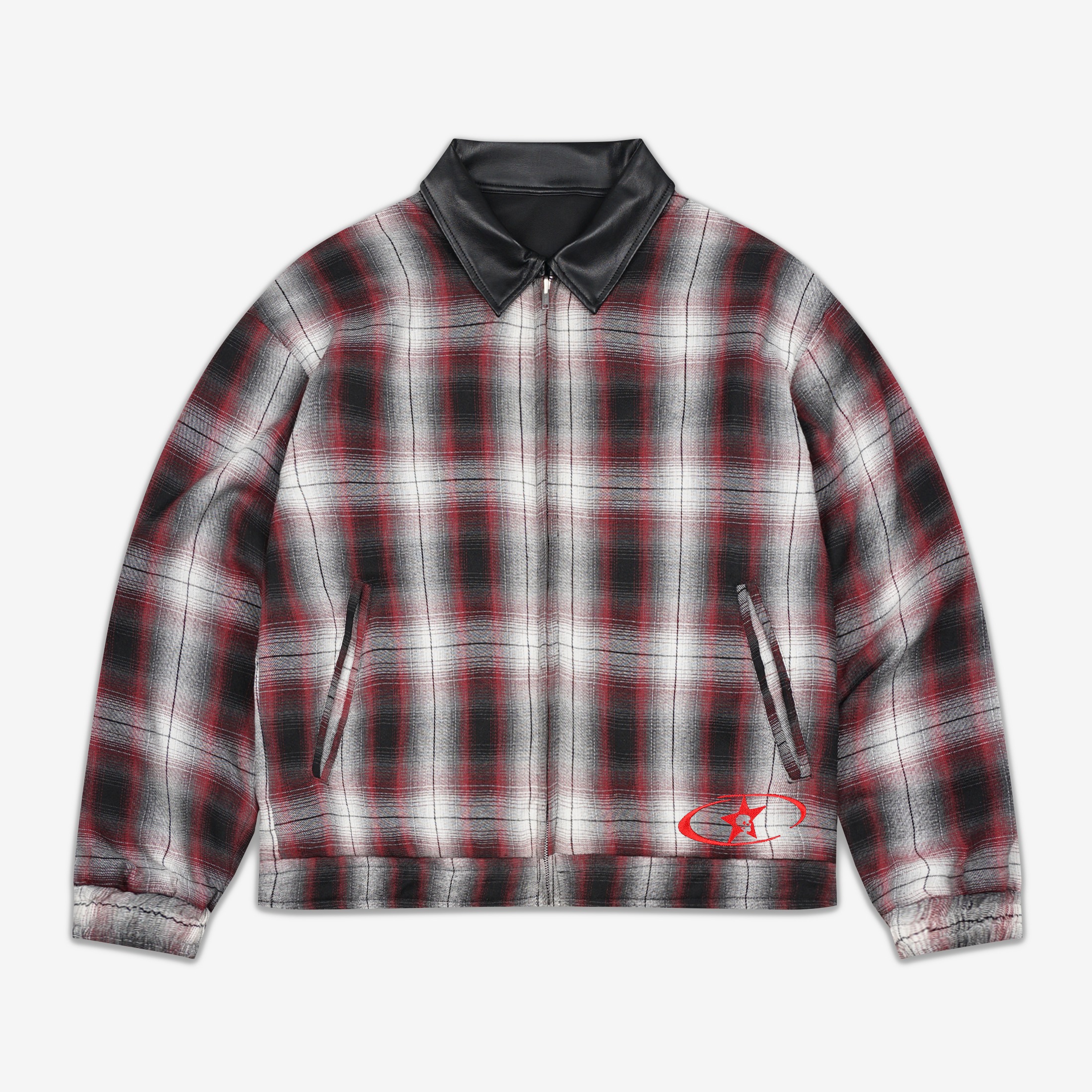 FREDDIE FLANNEL REVERSIBLE JACKET RED