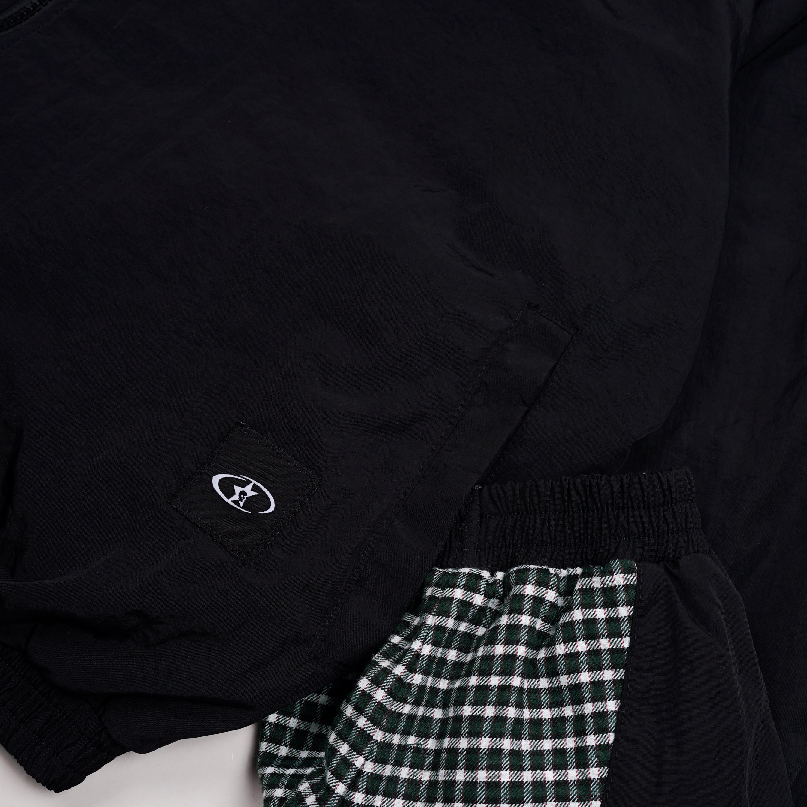 CAMDEN REVERSIBLE PLAID TRACKSUIT JACKET GREEN