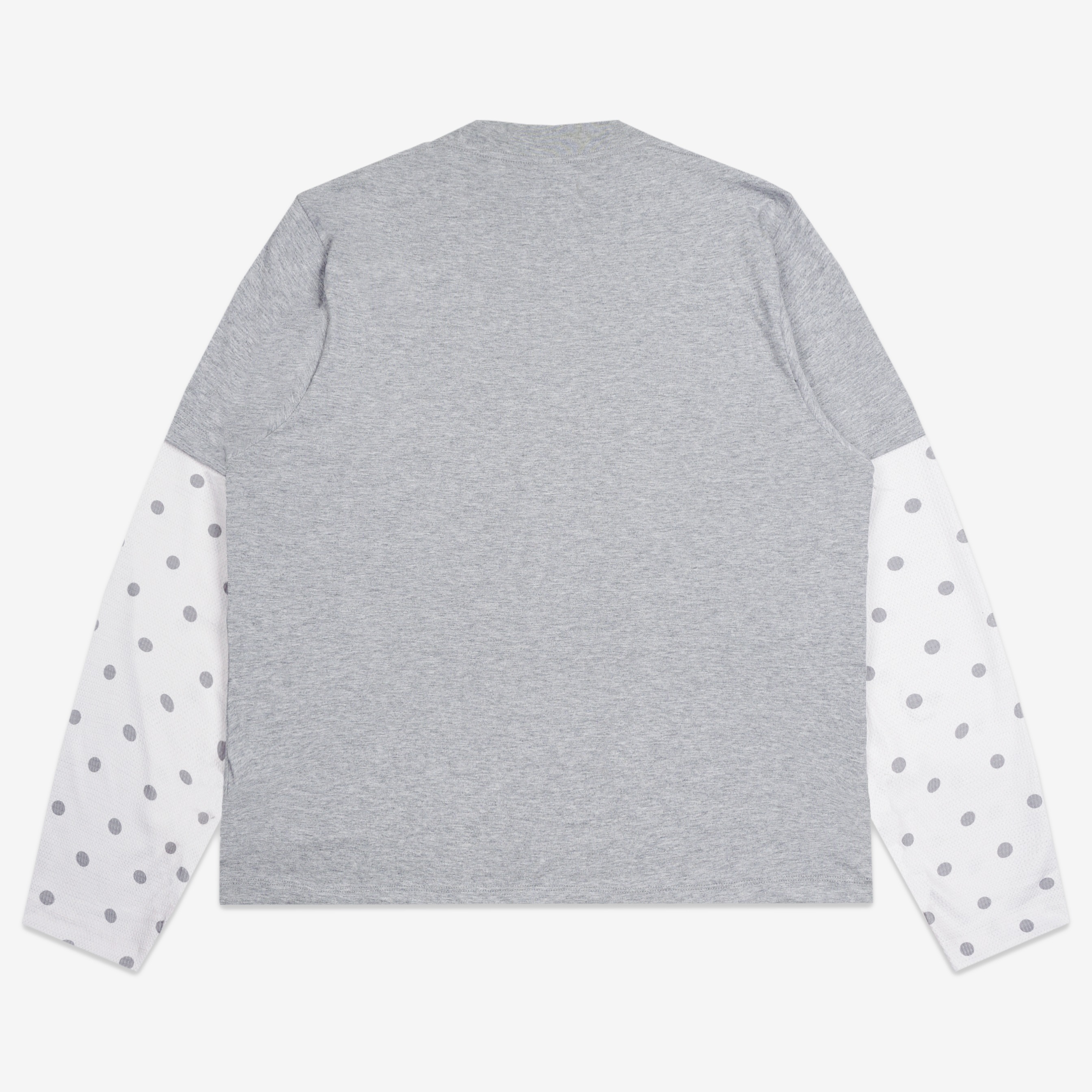 SCATTERED LAYERED POLKA WAFFLE LONG SLEEVE MISTY