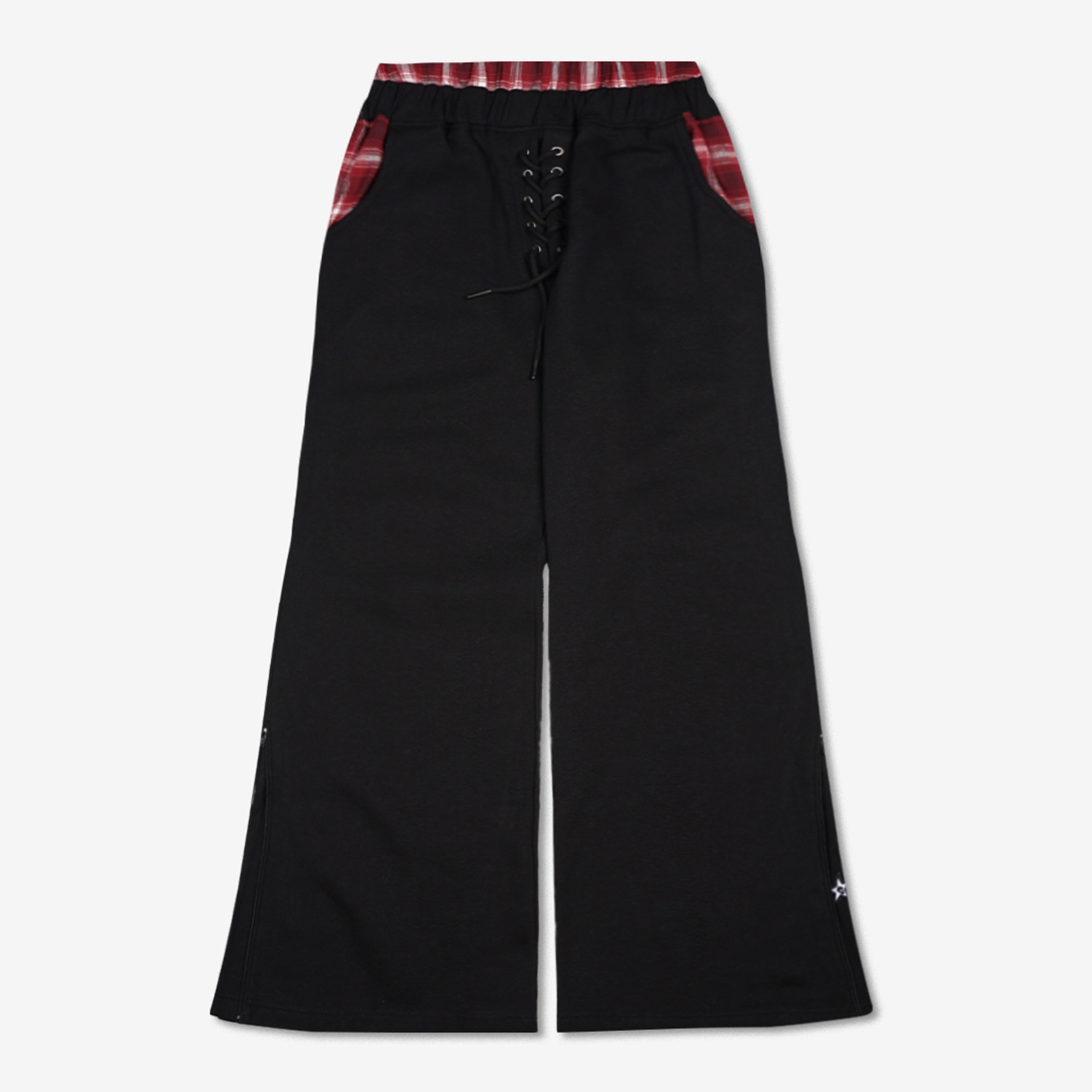 VEIL FLARE SWEATPANTS BLACK