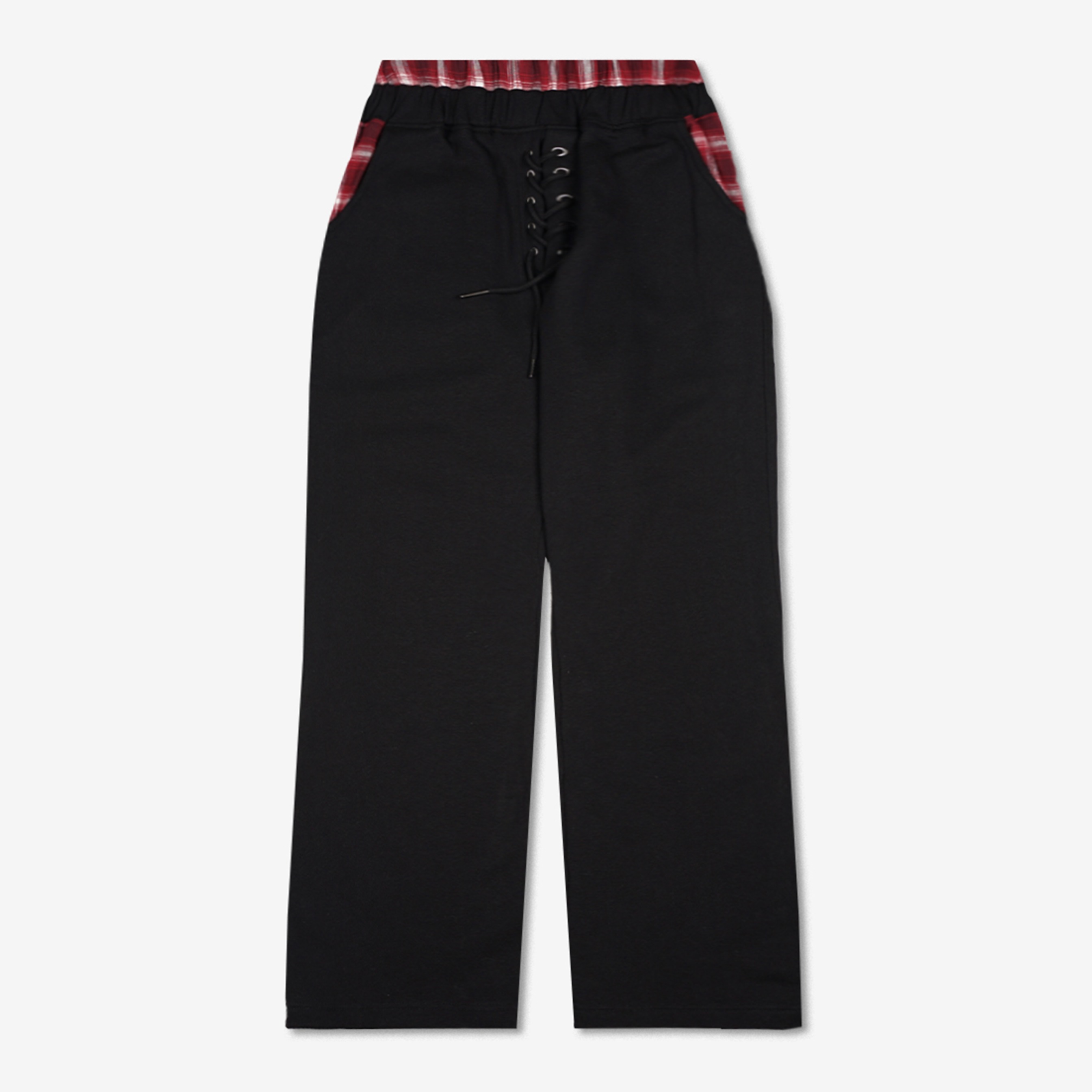 VEIL FLARE SWEATPANTS BLACK
