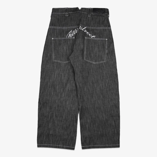 Image of SLANT SELVEDGE RAW DENIM PANTS