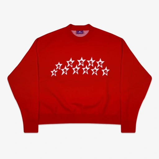 Image of LOCSTAR KNIT RED