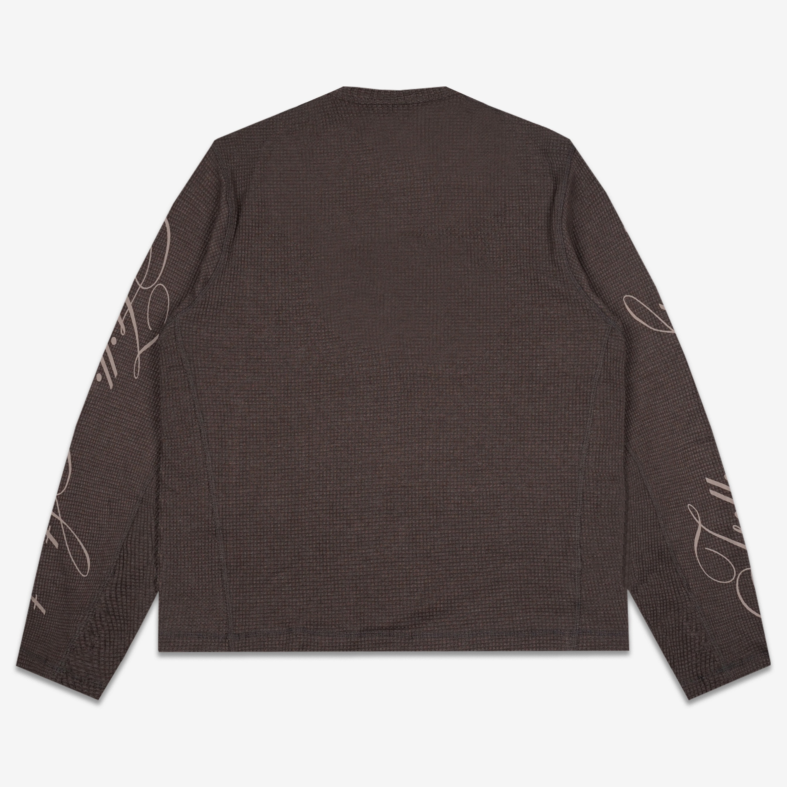 STEAT WAFFLE LONG SLEEVE BROWN