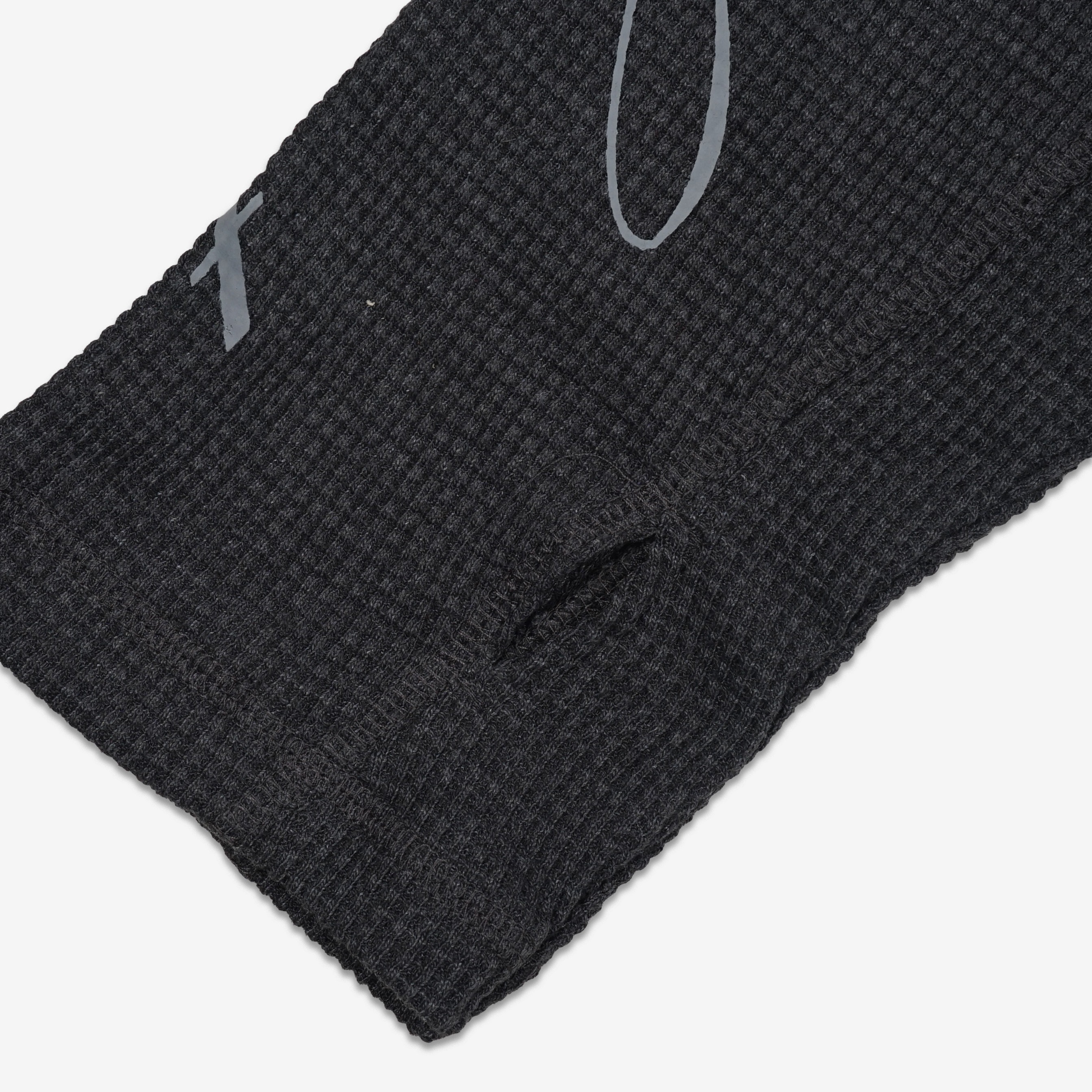 STEAT WAFFLE LONG SLEEVE DARK GREY