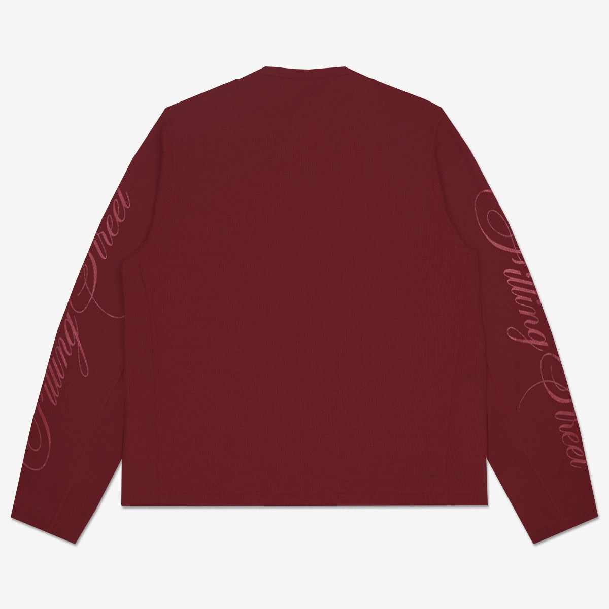 STEAT WAFFLE LONG SLEEVE RED