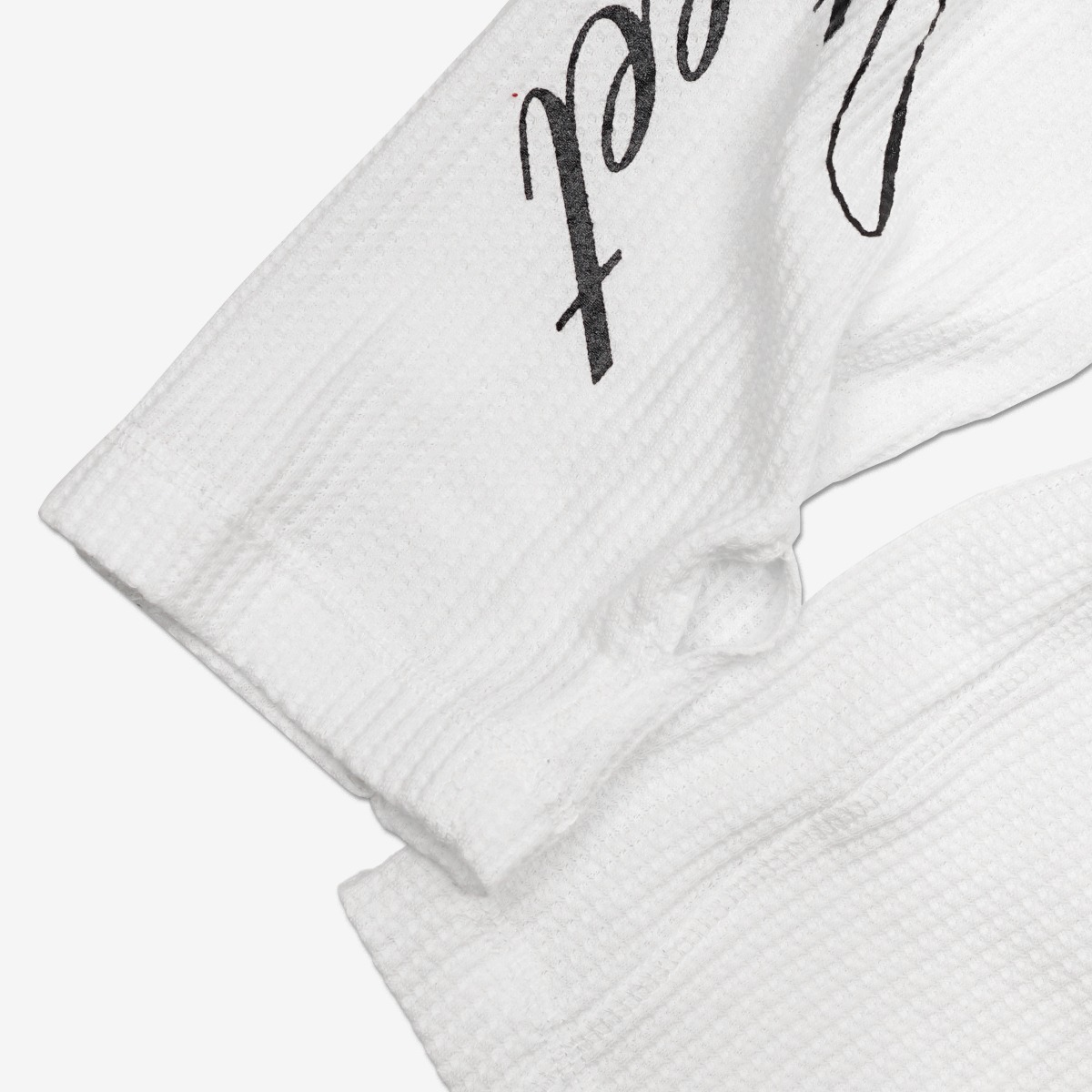 STEAT WAFFLE LONG SLEEVE WHITE