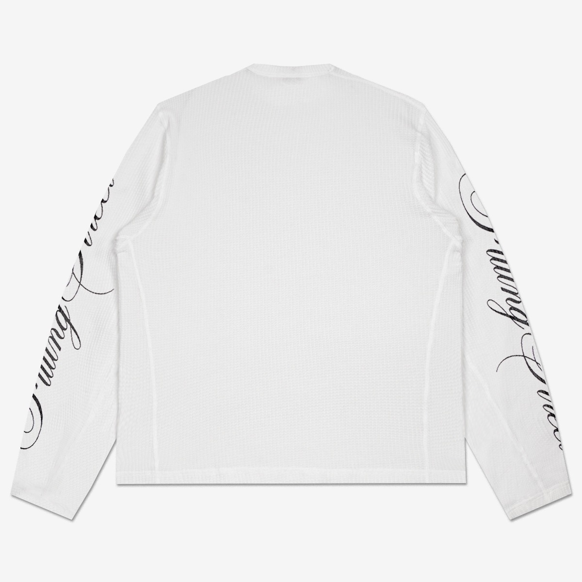 STEAT WAFFLE LONG SLEEVE WHITE