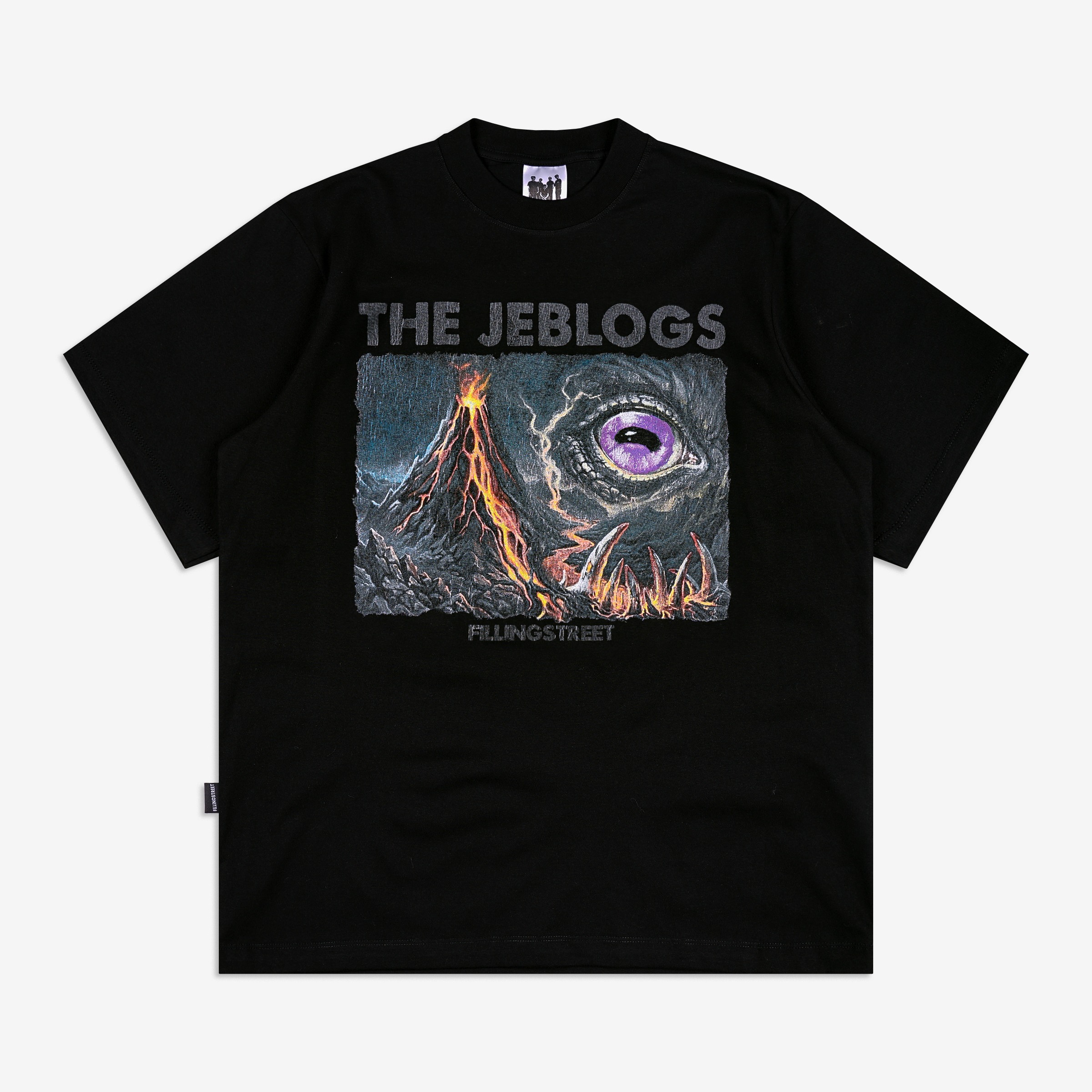 FILLINGSTREET X THE JEBLOGS PURBA TEE BLACK