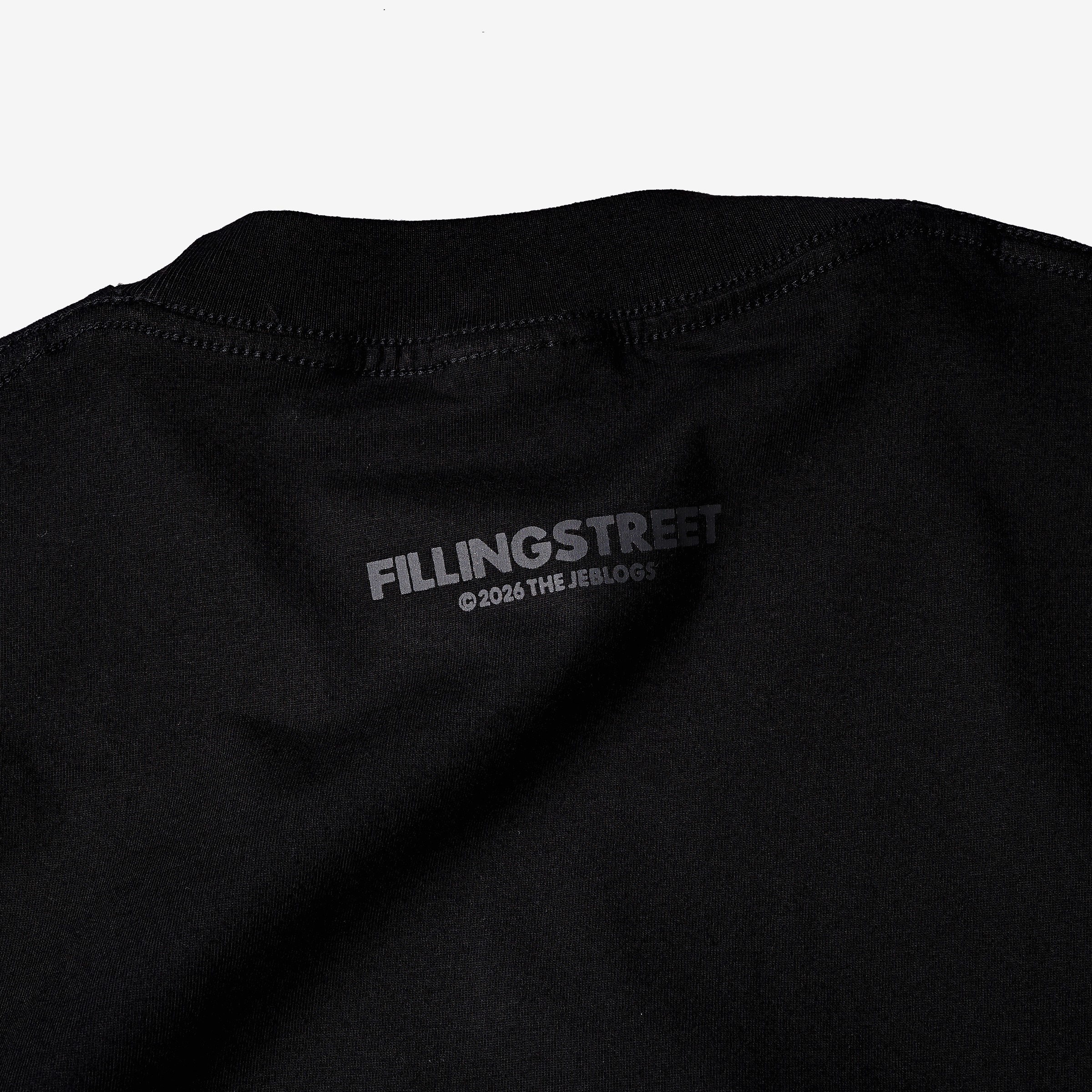 FILLINGSTREET X THE JEBLOGS PURBA TEE BLACK