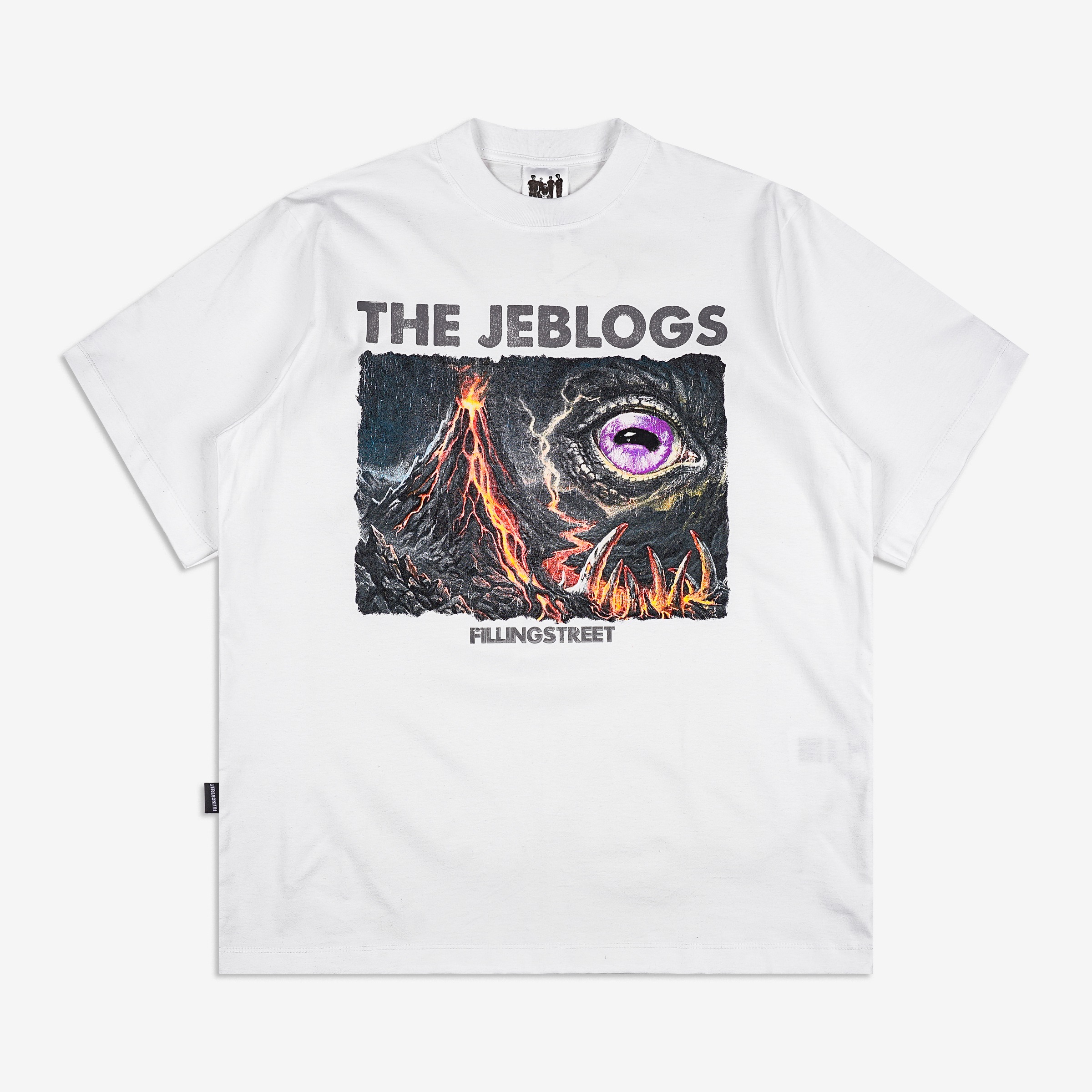 FILLINGSTREET X THE JEBLOGS PURBA TEE WHITE