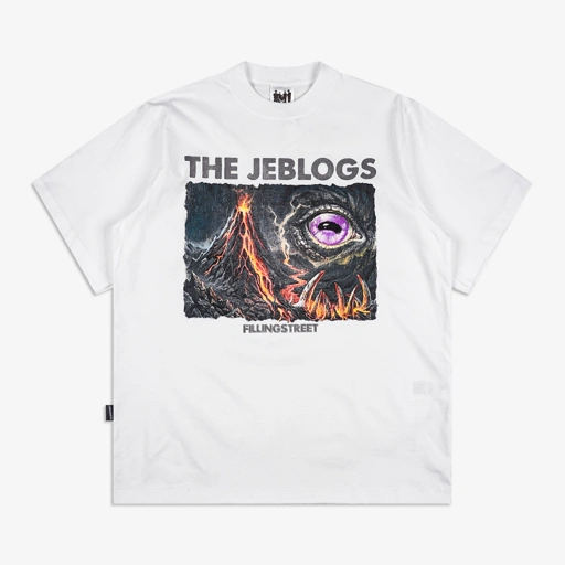 FILLINGSTREET X THE JEBLOGS PURBA TEE WHITE