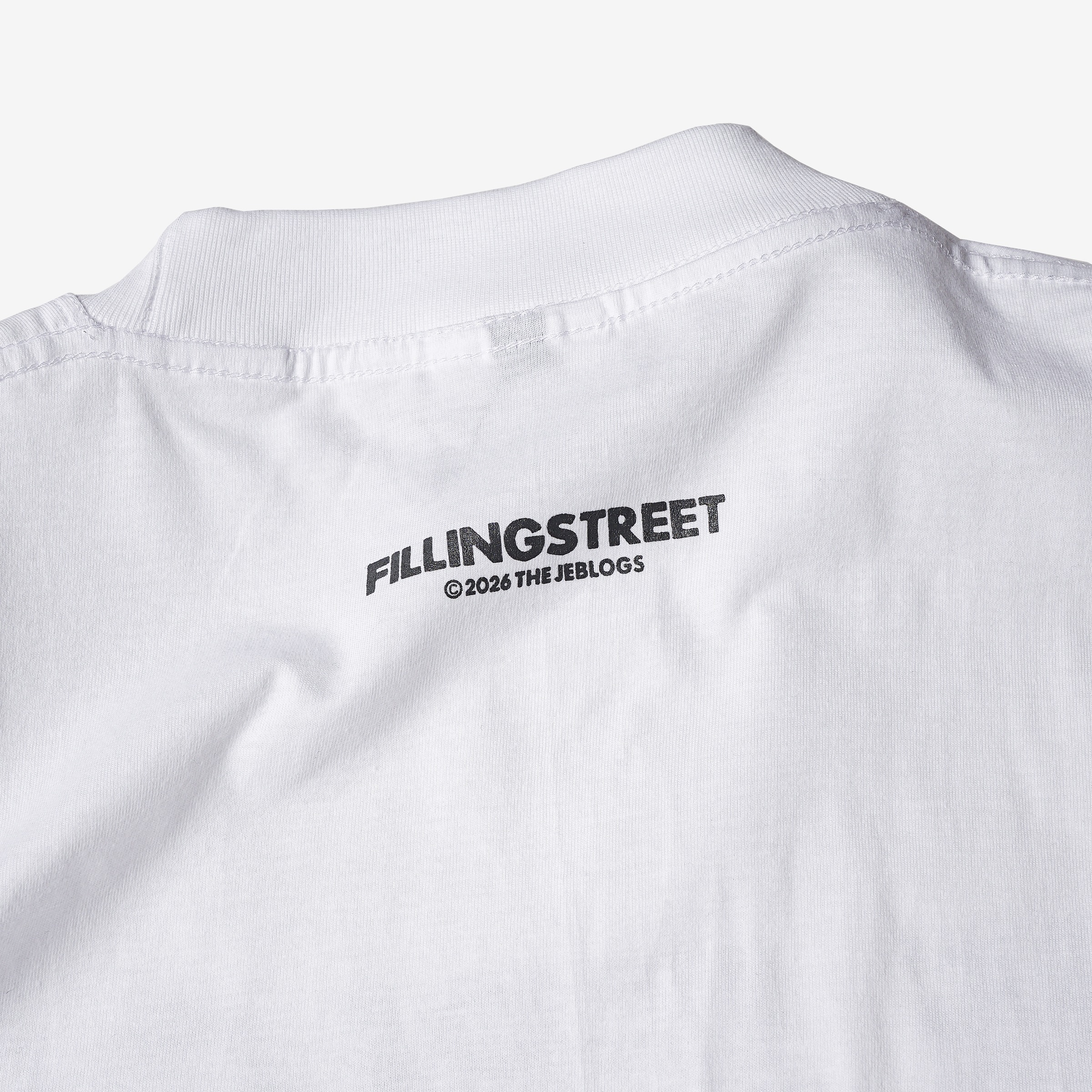 FILLINGSTREET X THE JEBLOGS PURBA TEE WHITE