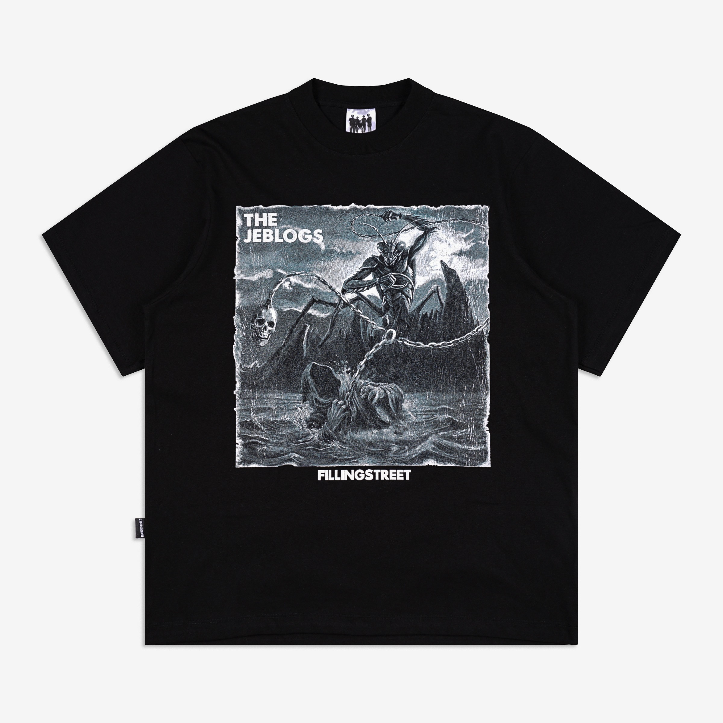 FILLINGSTREET X THE JEBLOGS LEMBAH TEE BLACK