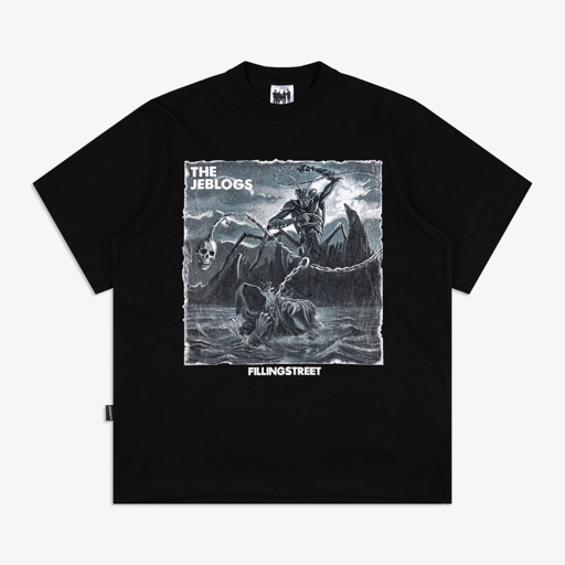 FILLINGSTREET X THE JEBLOGS LEMBAH TEE BLACK