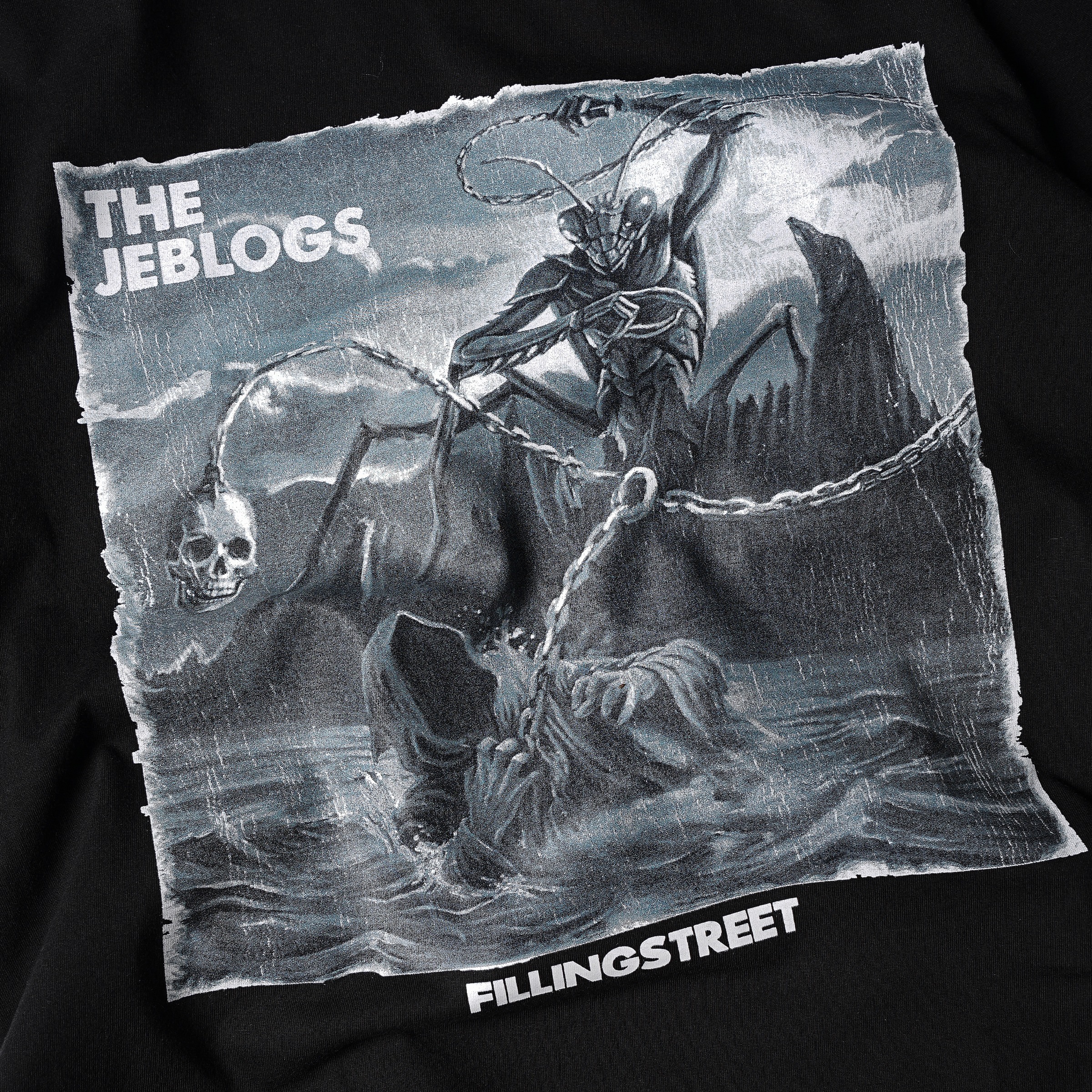 FILLINGSTREET X THE JEBLOGS LEMBAH TEE BLACK