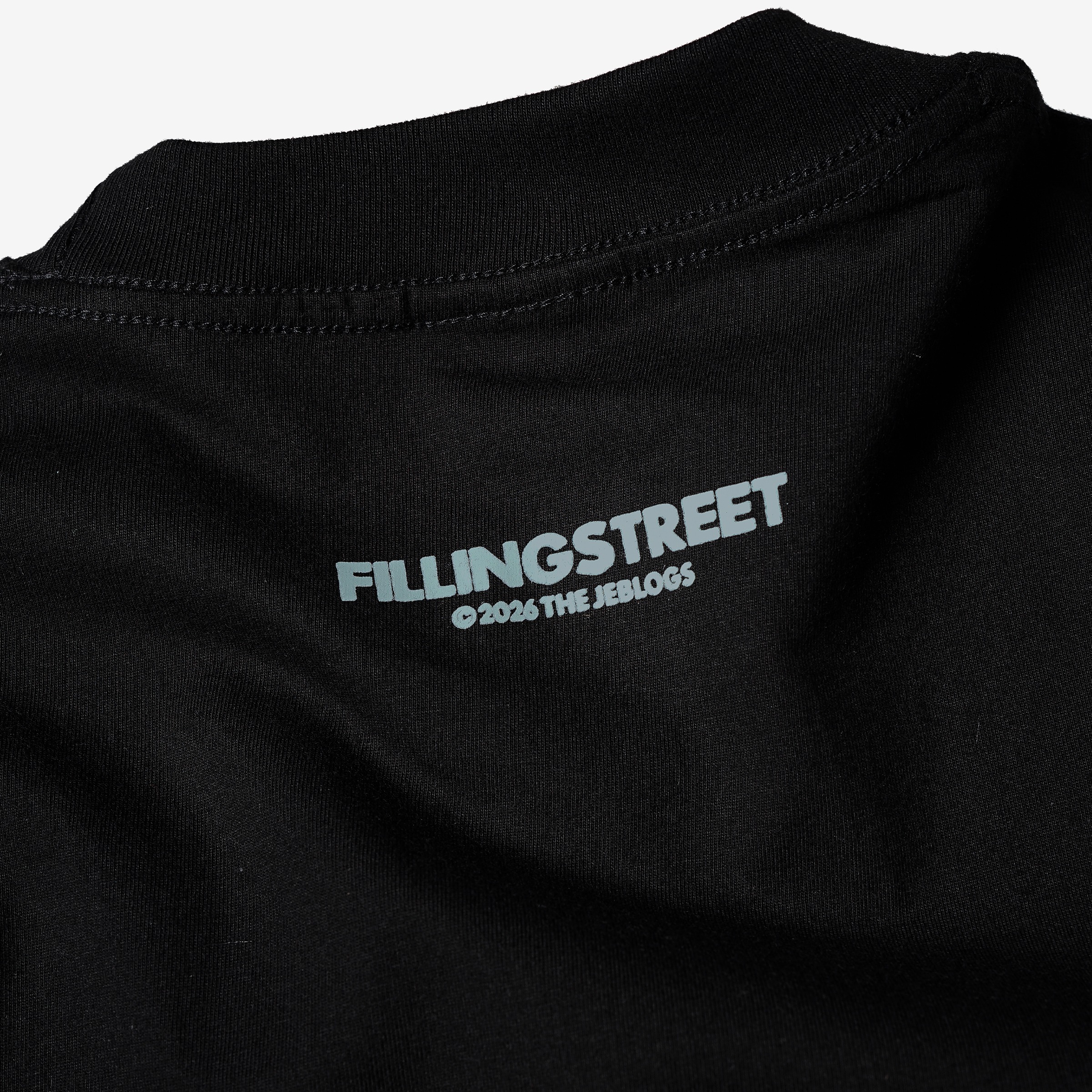 FILLINGSTREET X THE JEBLOGS LEMBAH TEE BLACK