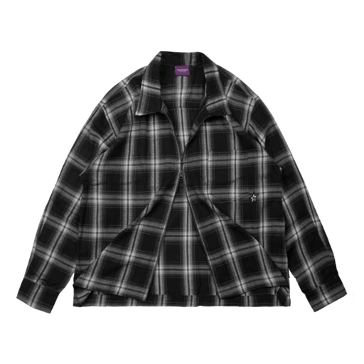 Image of Flannel Jacket Double Zip Fillingstreet - Nox