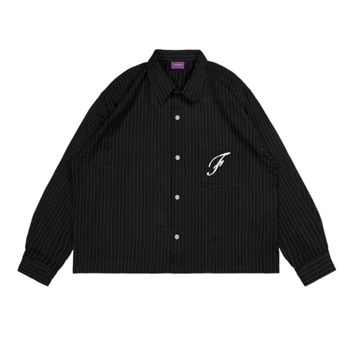 Image of Long Shirt Fillingstreet - Poppa Black