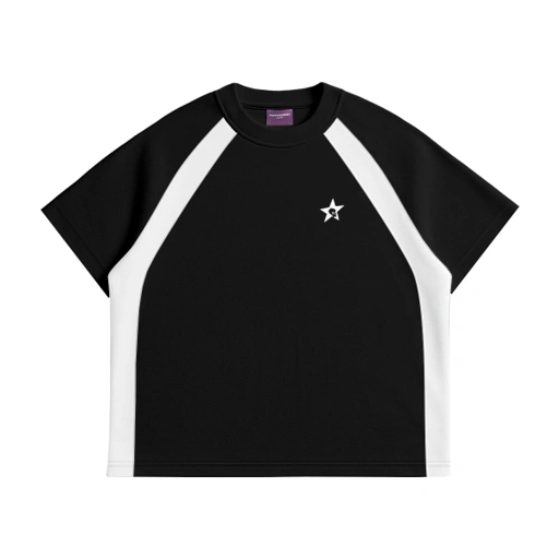 Image of Fitted Tee Fillingstreet - Borderline Black
