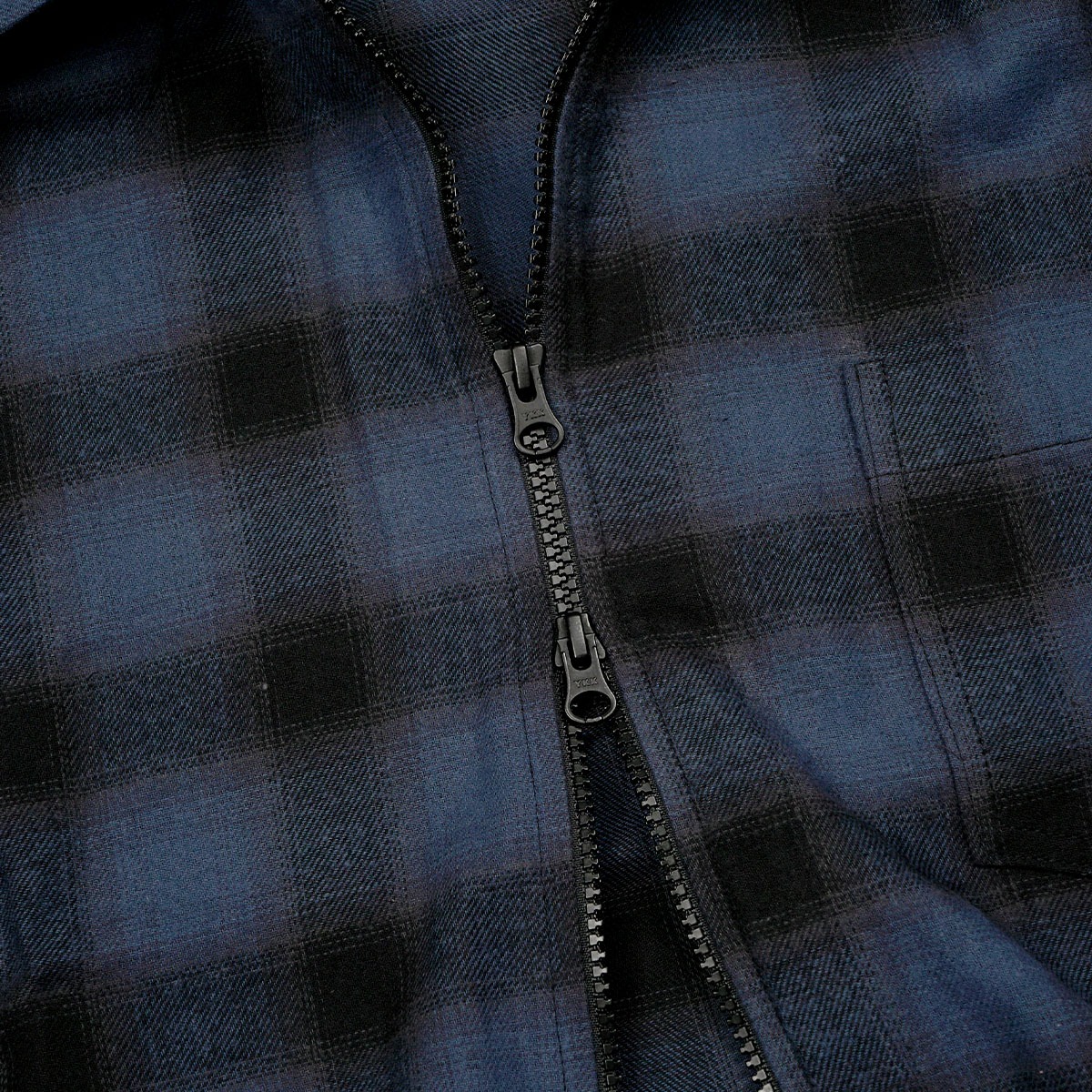 Flannel Jacket Double Zip Fillingstreet - Azuri