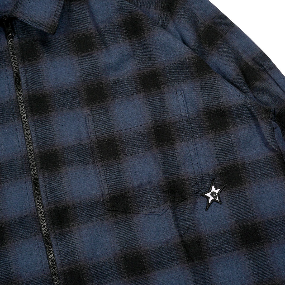 Flannel Jacket Double Zip Fillingstreet - Azuri