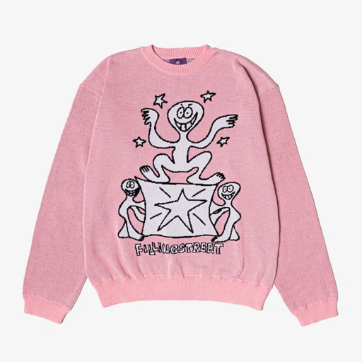 Image of Fillingstreet x Sloppy - Knitwear - My Weird Pink