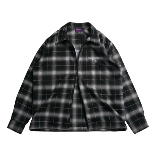 Image of Flannel Jacket Double Zip Fillingstreet - Stezzy