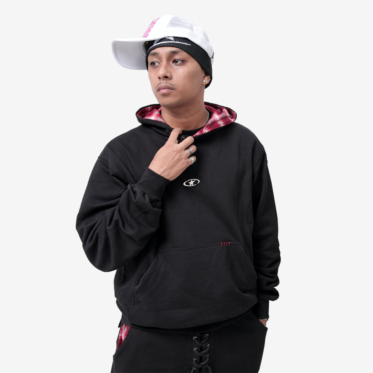 VEIL HOODIE BLACK