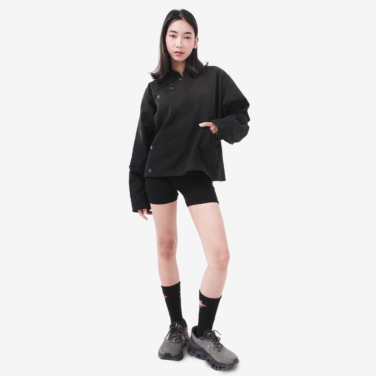 AEVIS FENCING JACKET BROWN WASH