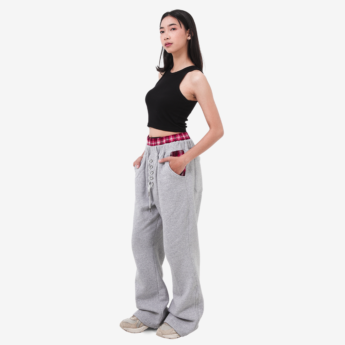VEIL FLARE SWEATPANTS MISTY