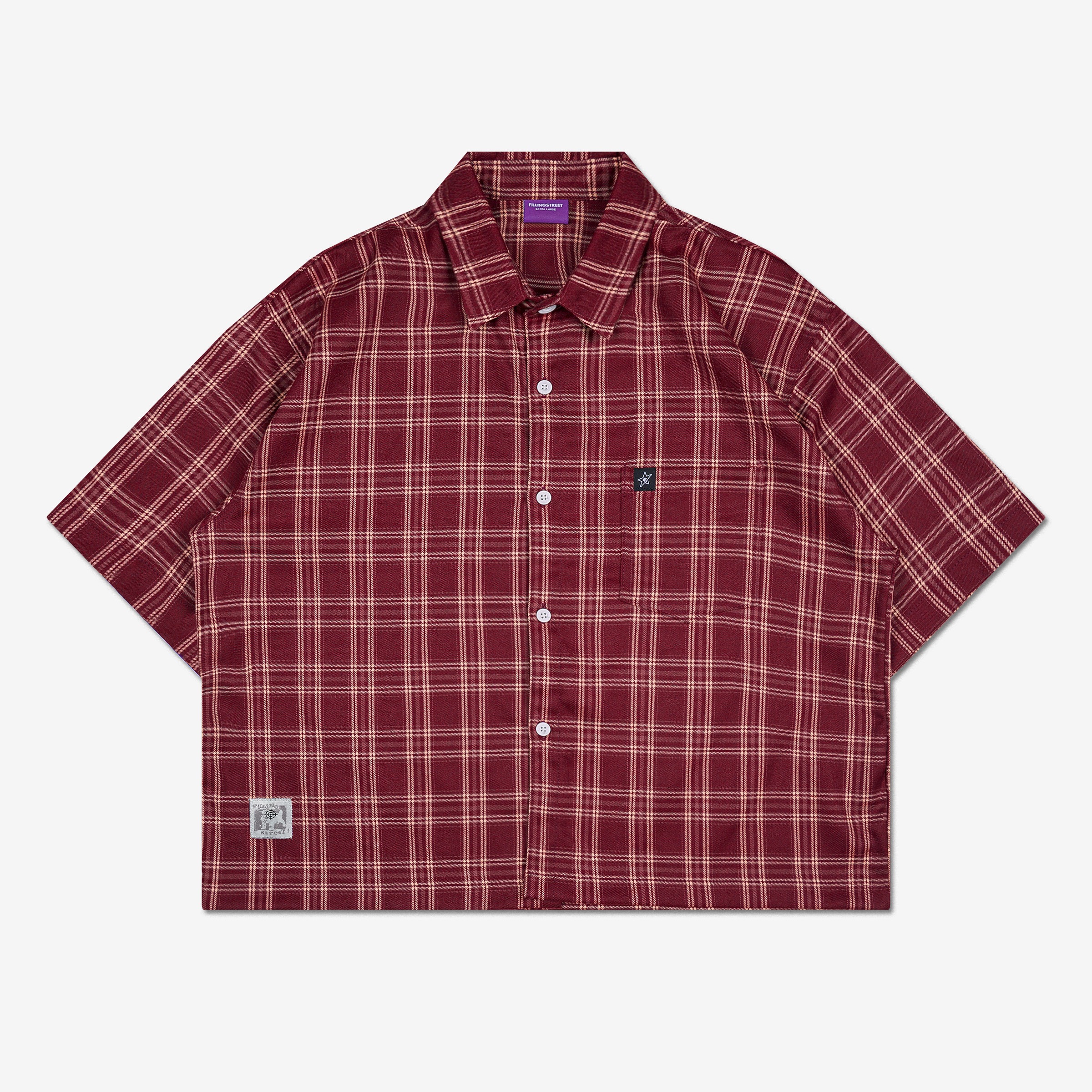 HACKNEY FLANNEL SHIRT BERGUNDY