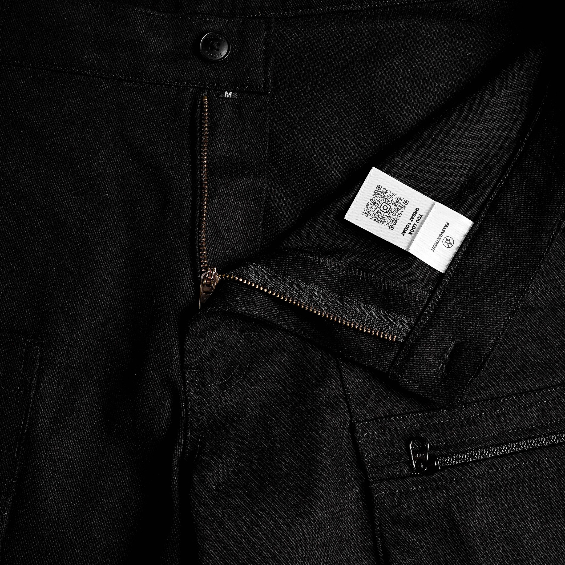 NAMSAM CARGO SHORT BLACK