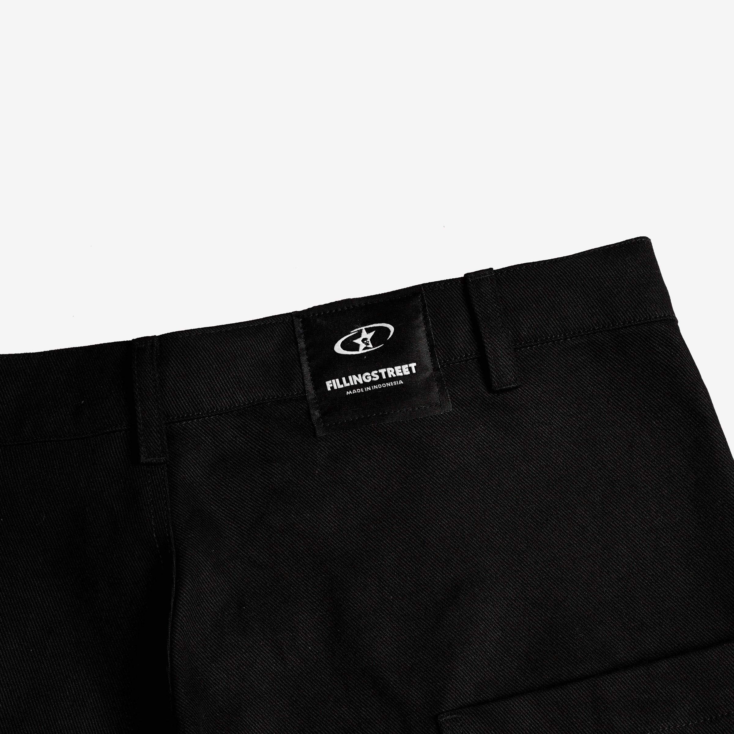 NAMSAM CARGO SHORT BLACK