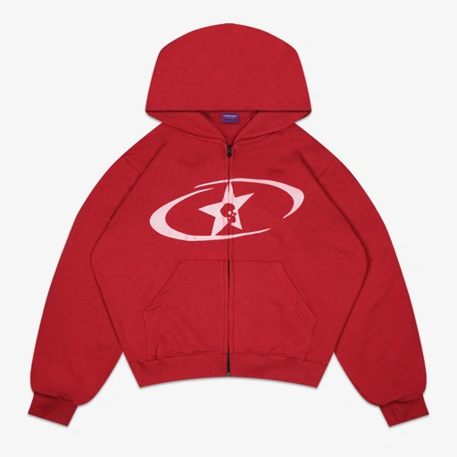 Image of REDRAX ZIP HOODIE RED