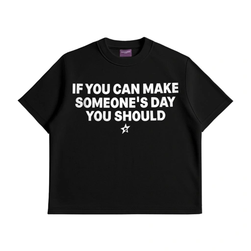 Image of Fitted Tee Fillingstreet - Makez Black