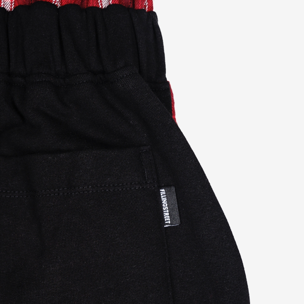 VEIL FLARE SWEATPANTS BLACK