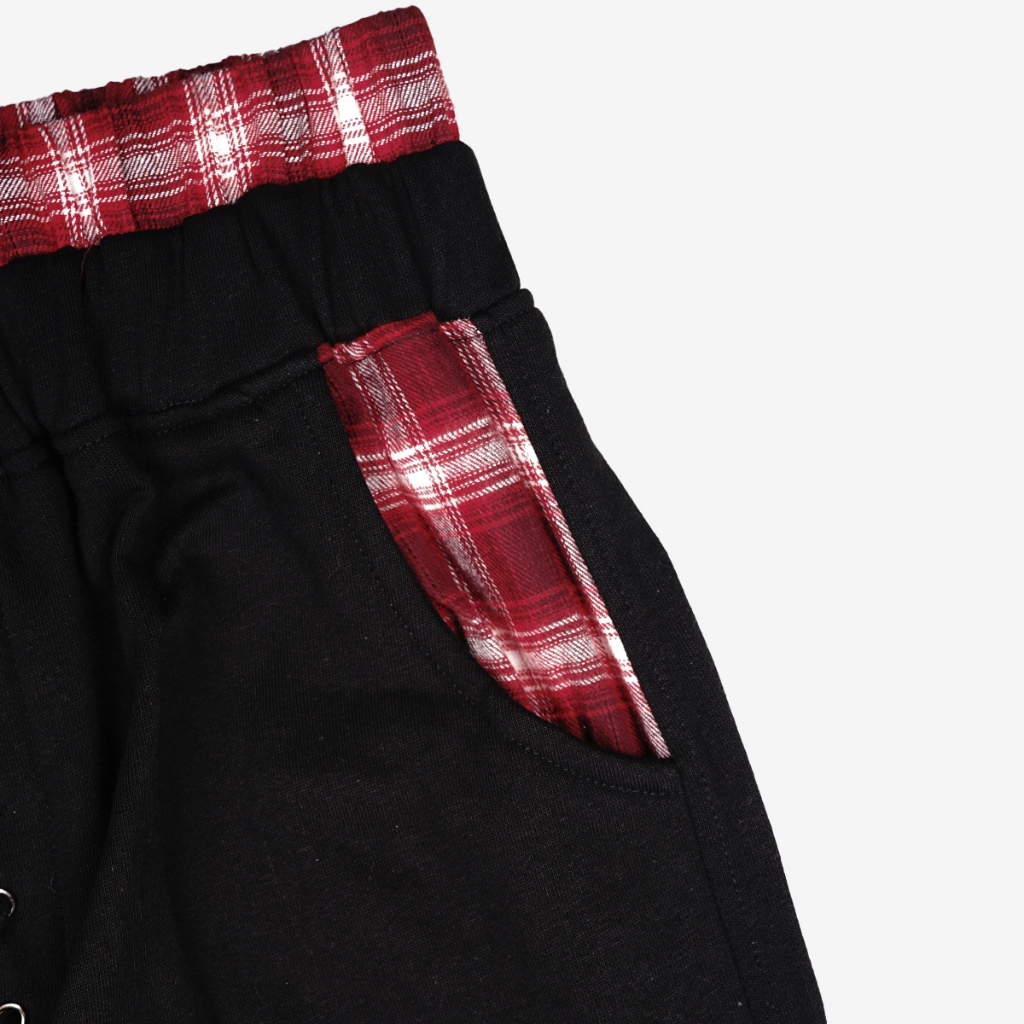 VEIL FLARE SWEATPANTS BLACK