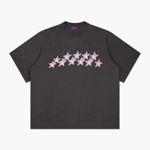Image of LOCSTAR BOXY TEE DARK GREY