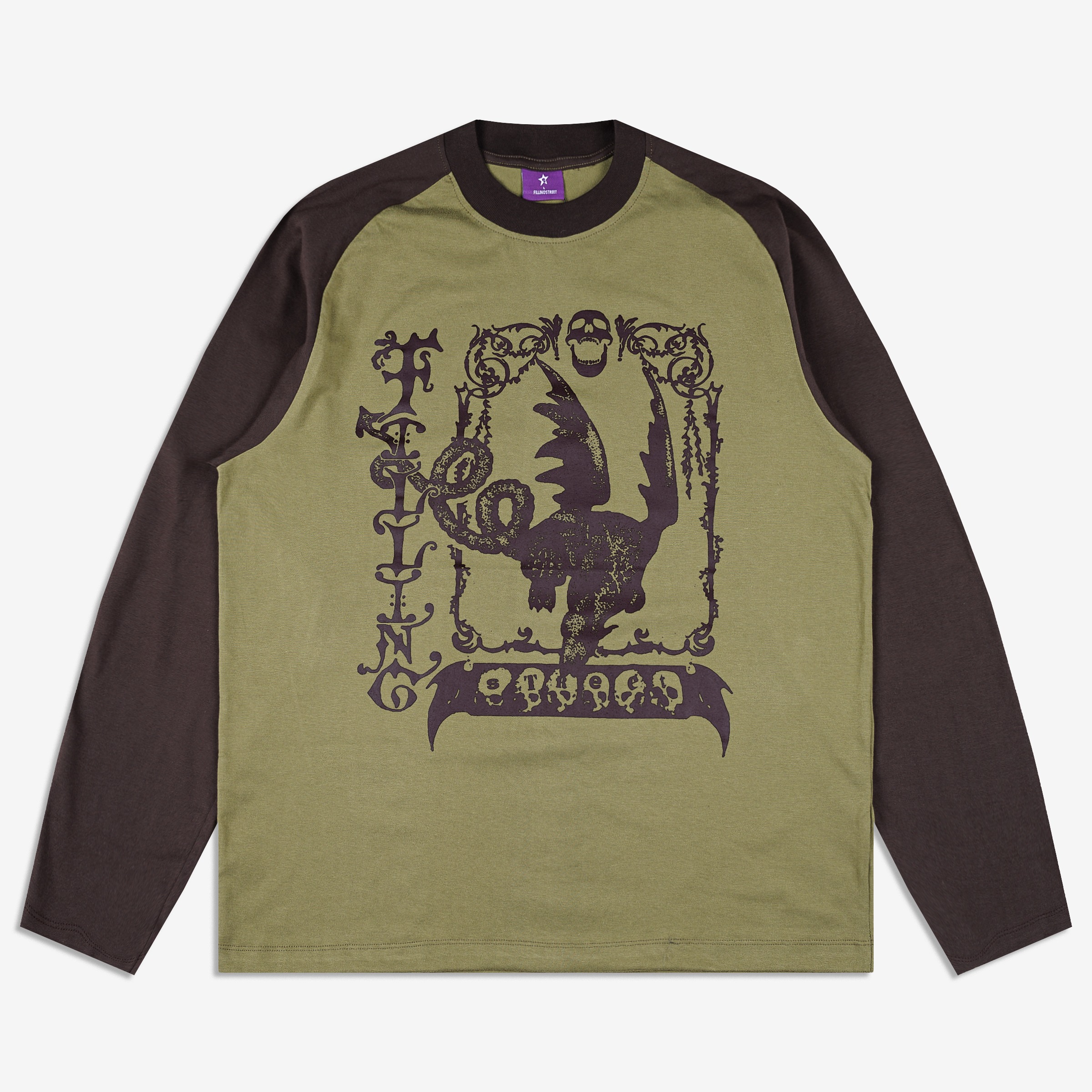 SPINE LONG SLEEVE GREEN SAGE