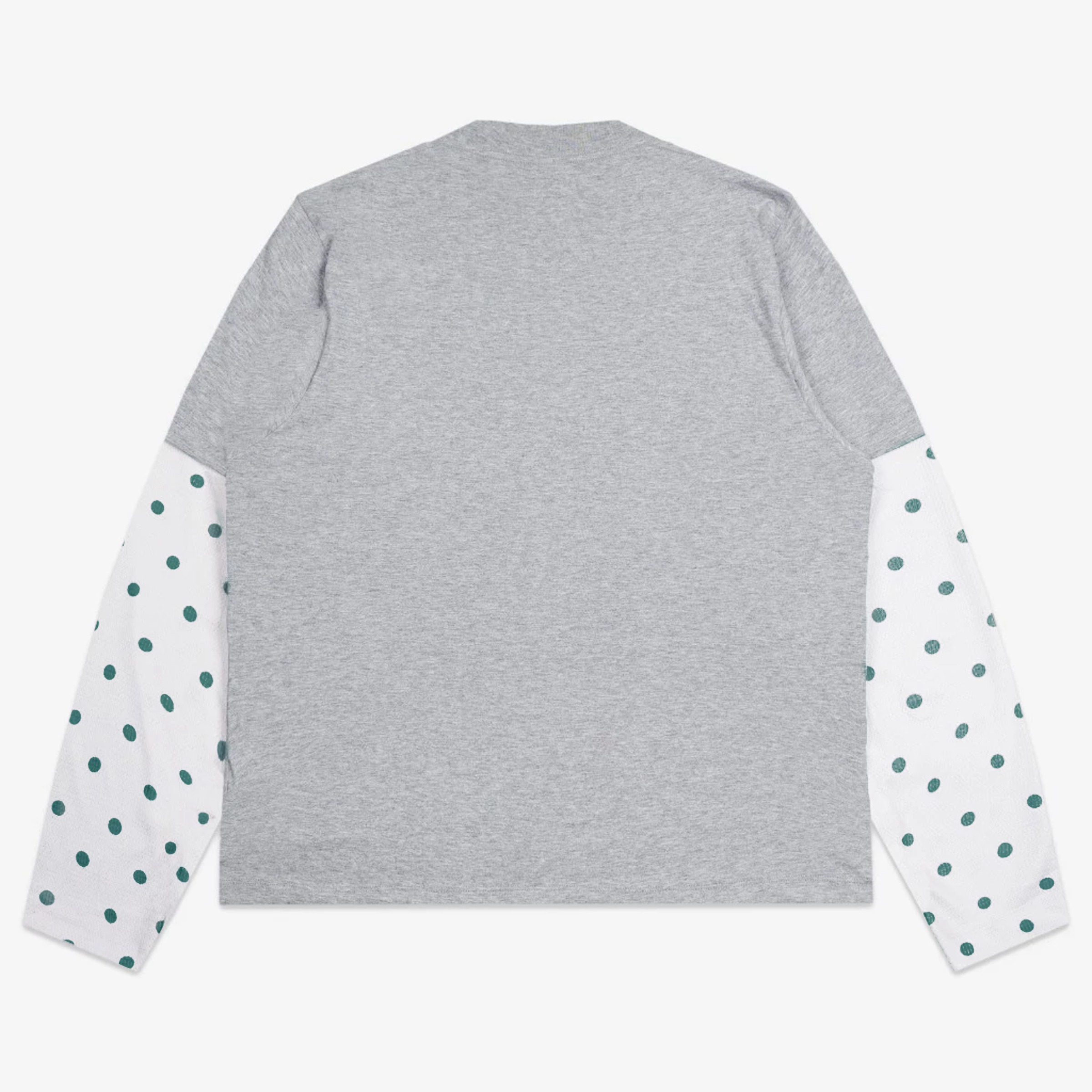 SCATTERED LAYERED POLKA WAFFLE LONG SLEEVE MISTY