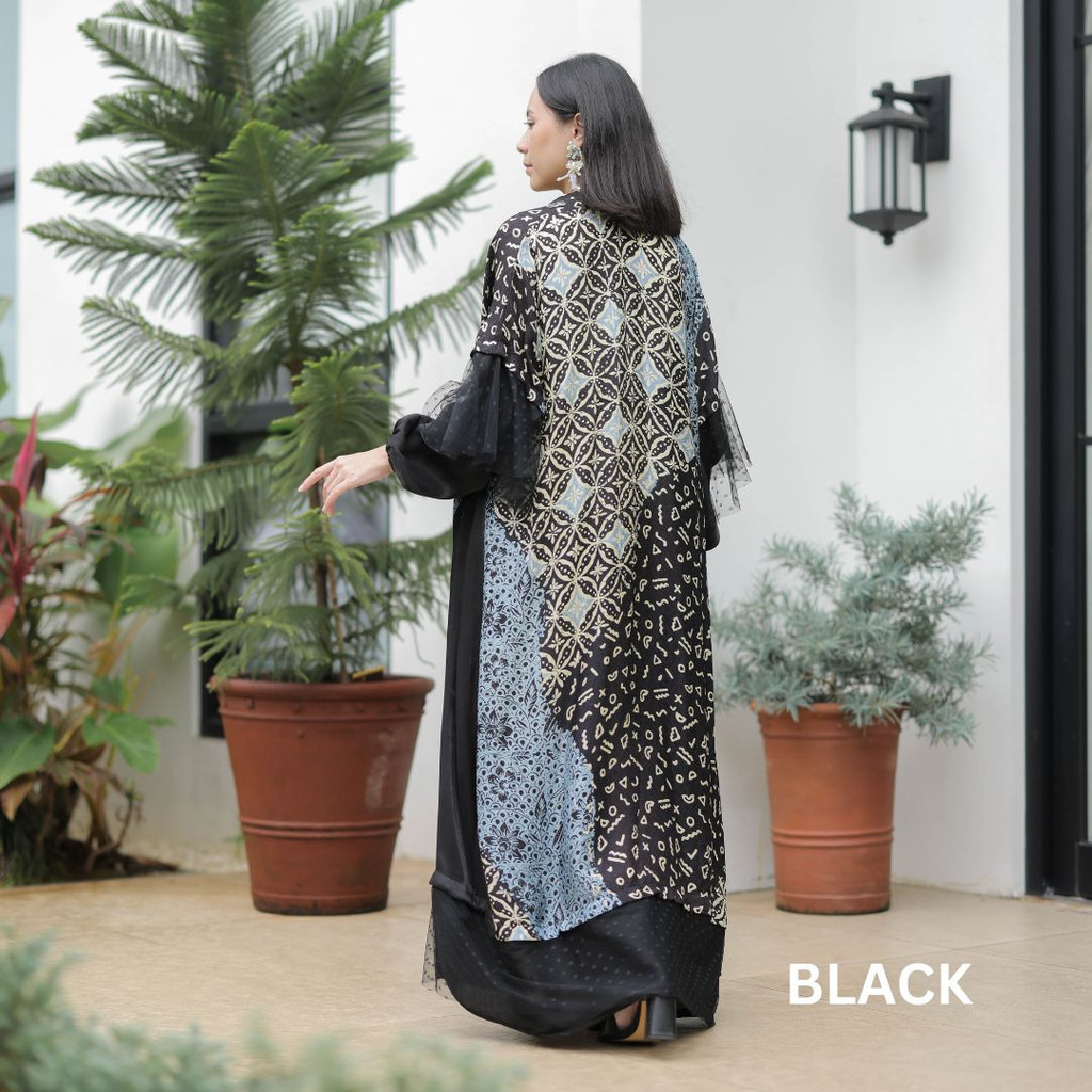 Anjani Luxe (dress lebaran batik viscose lace premium)