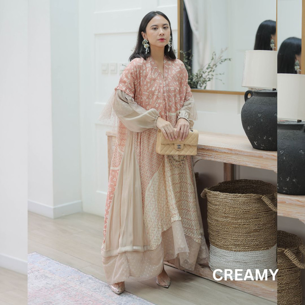 Anjani Luxe (dress lebaran batik viscose lace premium)