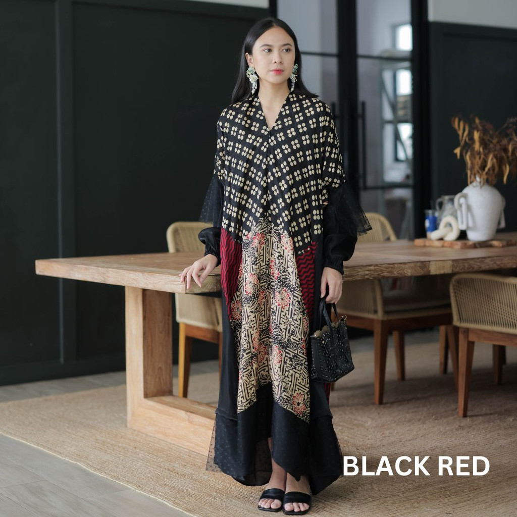 Anjani Luxe (dress lebaran batik viscose lace premium)