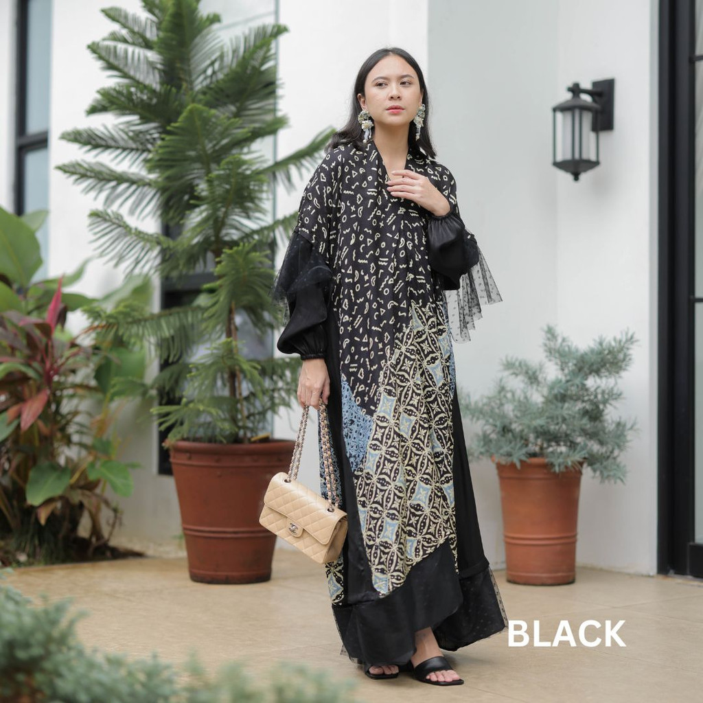 Anjani Luxe (dress lebaran batik viscose lace premium)